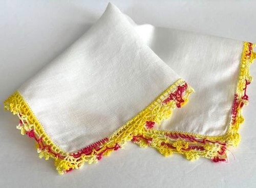 Hankie vintage anni cotone - 40,