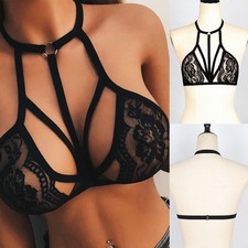 Crop top bralet in rete