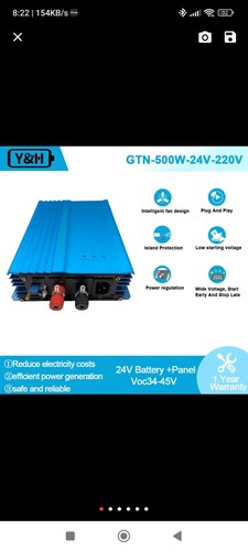 Inverter grid tie 500w - inverter,