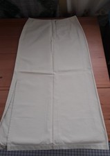 Gonna con spacco frontale donna beige cotone size M girovita 80cm like new!