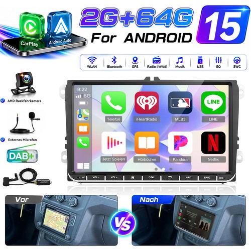 Autoradio 64gb android 15 - 2+64gb,