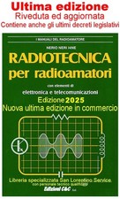 RADIOTECNICA PER RADIOAMATORI LIBRO ESAME PATENTE Radioamatore ULTIMA EDIZIONE