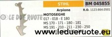 11236640501 ARPIONE ARTIGLIO MOTOSEGA STIHL MS 181 191 210 211 230 250