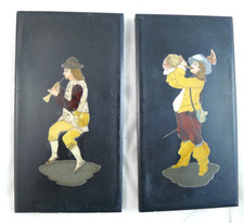 ANTICHE  PLACCHE FIRENZE GRAND TOUR COMMESSO PIETRE DURE INTARSIO MARMI ARREDO