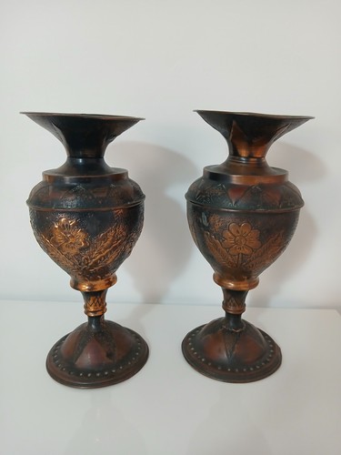 Coppia vasi vintage rame - vasi,