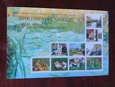 Foglio Errinofilo XXVII Festa Del Naviglio 1996-La Pittura di Sebastiano Sutera