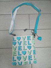 Borsa Tracolla Borsetta Monella Vagabonda - Love Amore Cuore Zip esterna e inter