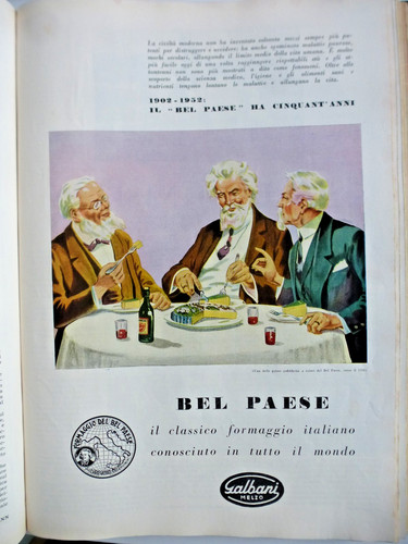 Pubblicità 1952 galbani - pubblicità,
