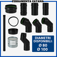 tubo stufa pellet 80 kit tubi