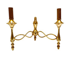 APPLIQUE LAMPADE A PARETE  DESIGN FILC VETRO OTTONE ANNI 60S STILE FRIGERIO