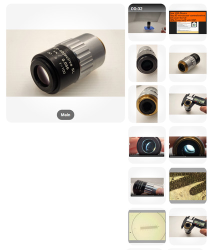 Mitutoyo objective 1 x - qv-objective,