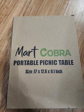 Mart Cobra Tavolo da Picnic Portatile da Viaggio 17x9 Spiaggia Esterno