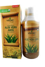 Vedic 1000ml / 1 Litro Certificato Succo di Aloe Vera Biologico Aloevera