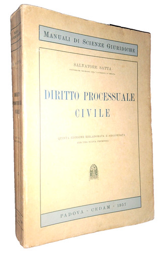 Satta diritto processuale - diritto,