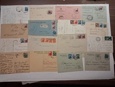 1951 n.16  affrancature di democratica con bei annulli meccanici e interi postal