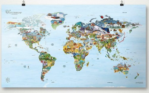 Mappa del mondo - mondo, per