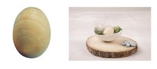 UOVO IN LEGNO 30x23mm PER