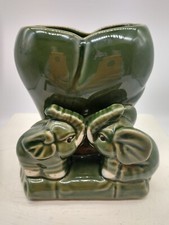 Vintage Green Elephant Bamboo