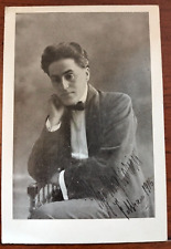 1916 FOTOGRAFIA CON DEDICA AUTOGRAFA UGO MIGLIORINI MAESTRO DI MUSICA DI ROVIGO