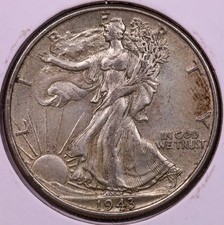 1943-P Mezzo Dollaro Liberty