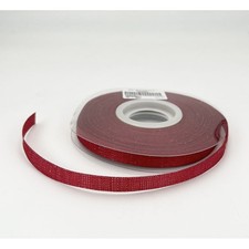 Nastro COTONE PERLA Perlato 10 mm x 25 metri colore ROSSO 166P