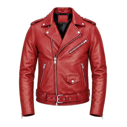 Giacca motociclista pelle - giacca,