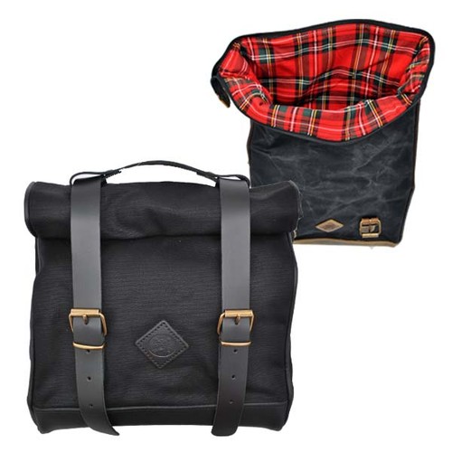 Borsa laterale moto nera