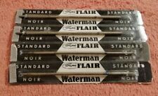 N. 4 REFILL WATERMAN SUPER FLAIR STANDARD NOIR PER PENNA A SFERA 