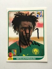 NICOLAS N'KOULOU #397-Panini Mondiali GERMANIA 2006-CAMERUN-FIRMATO A MANO-Torino