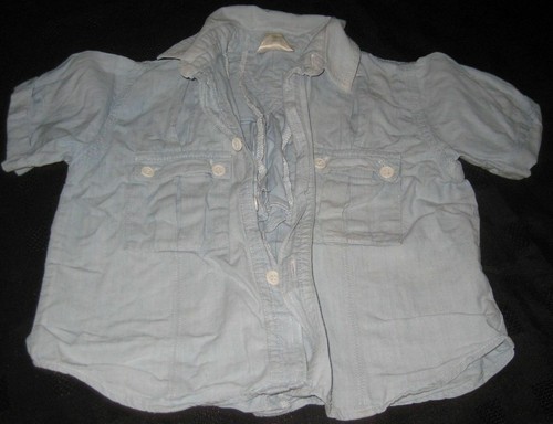 Camicia manica corta blu - camicia,