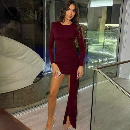 Abito corto vino rosso - corto, sexy