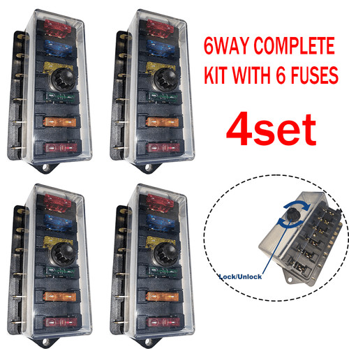 4set lama fusibile - 6way, box