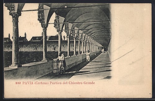 Pavia certosa portico del - pavia/certosa,,