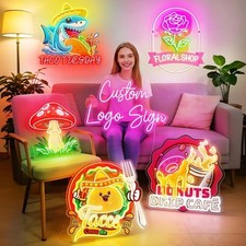 Insegna Neon Logo Negozio
