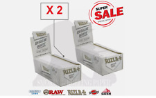 2x Rizla White Corte Bianche Regular - 100 Libretti = 5.000 Fogli Originali