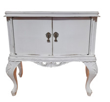 Comodini d'antiquariato chippenale Barocco 2 ante colore bianco