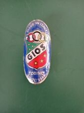 Cicli Gios Torino logo fregio in rilievo bici corsa badge
