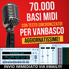 Archivio 70000 Basi MIDI karaoke PER VANBASCO con testo AGGIORNATE A ULTIME 2025