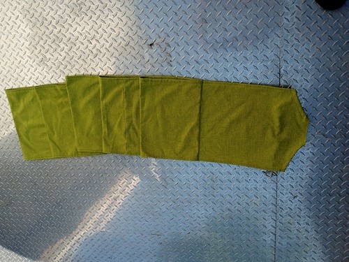 Panno verde fatto mano - panno, a