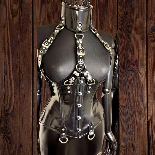 Corsetto sexy vinile e - corsetto,
