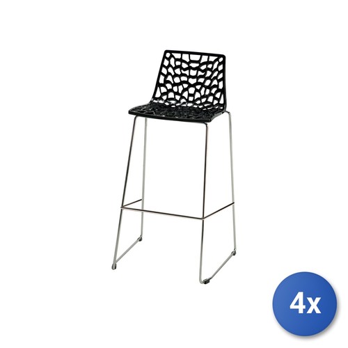 Sgabelli spider fix in - 4x,