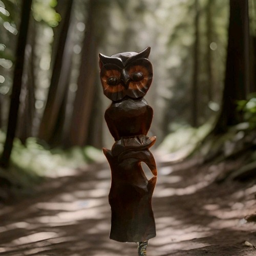 Wooden craft sculpture - craft,