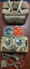 Registratore GELOSO a bobine G256 magnetofono Vintage 1950 con borsa e microfono