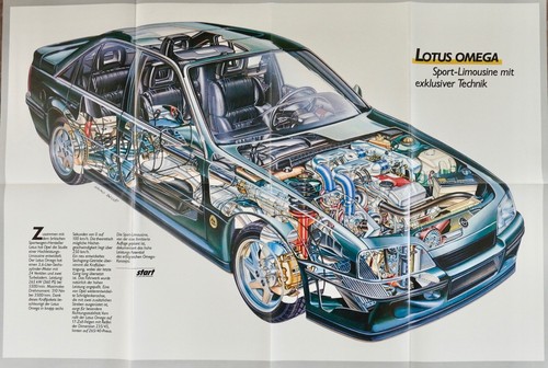 Poster opel lotus omega - opel,