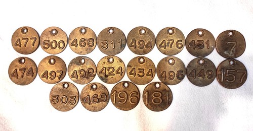 Numeri targhette vintage - vintage, in