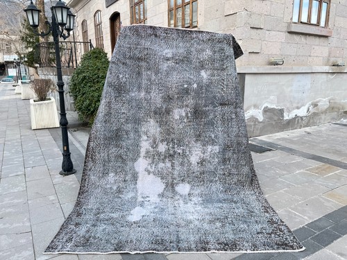 Tappeto turco vintage oushak - tappeto,