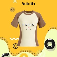 For Daily Use Women Casual Top Club Outfits Club Style Contrasting Colors