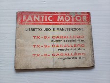 Fantic Caballero 50 Tx 9.4 - 9.8 - 9.9 1973 manuale uso manutenzione originale