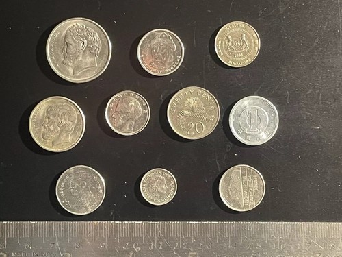 Lotto monete dal mondo - lotto, 10