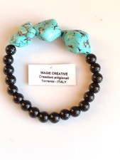 Bracciale Donna Elasticizzato Turchese